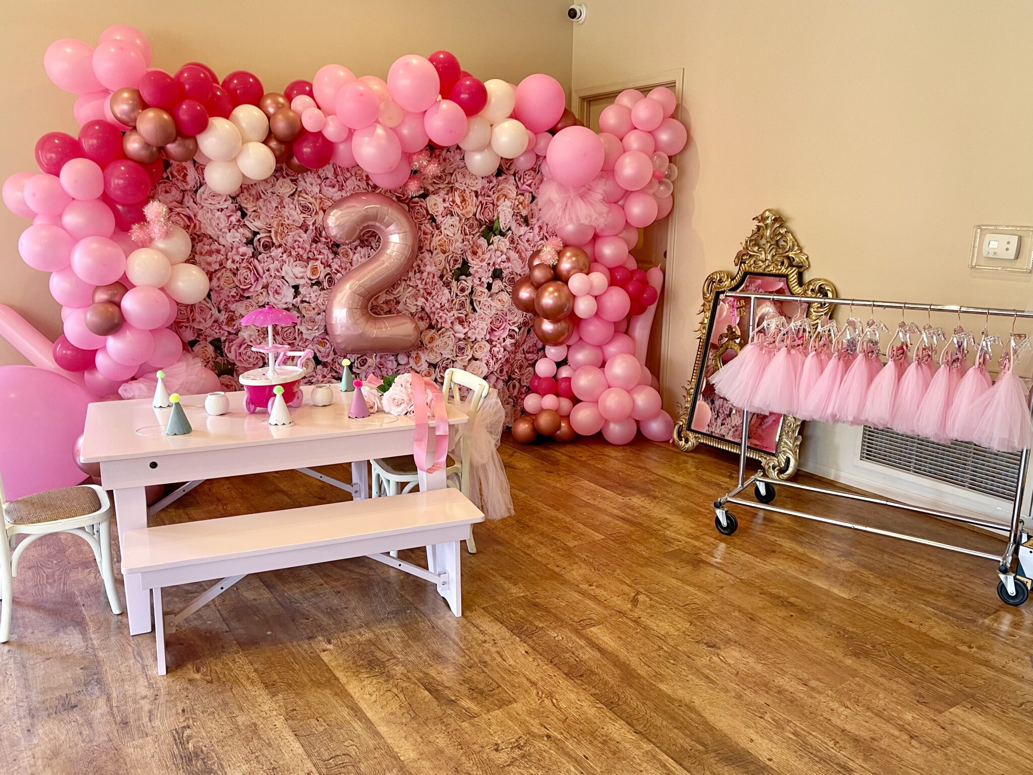 Balloon and backdrop styling for a birthday party in Clayton, Georgia