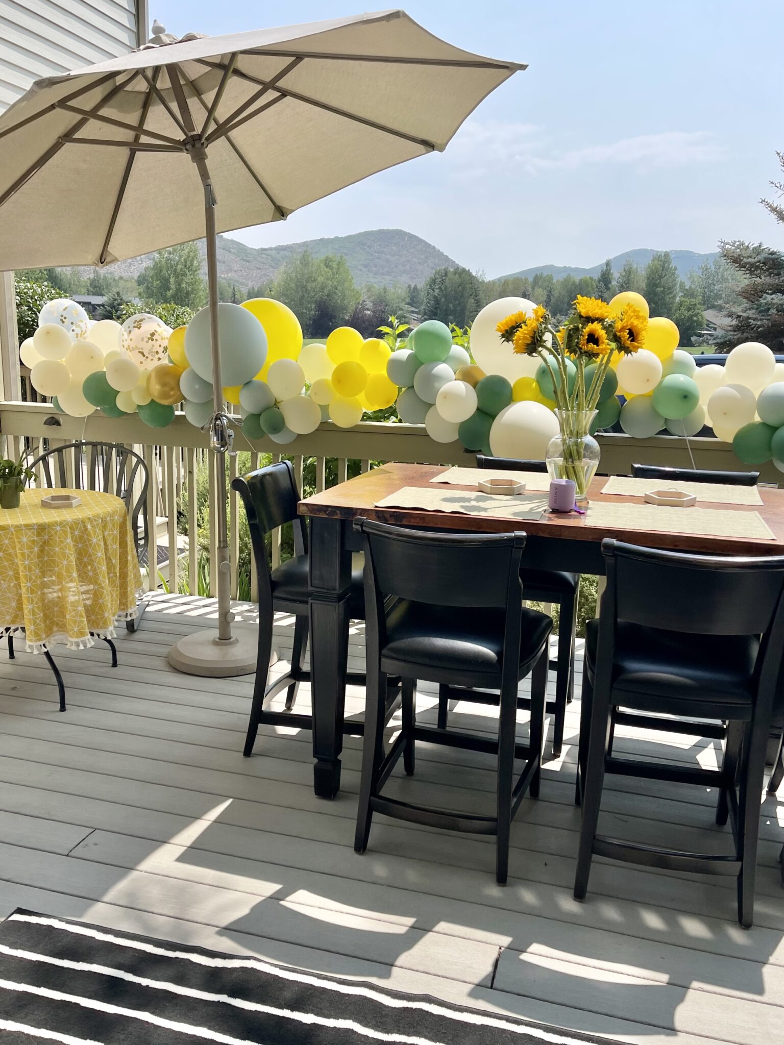 Balloon backdrop rental with crystal curtain