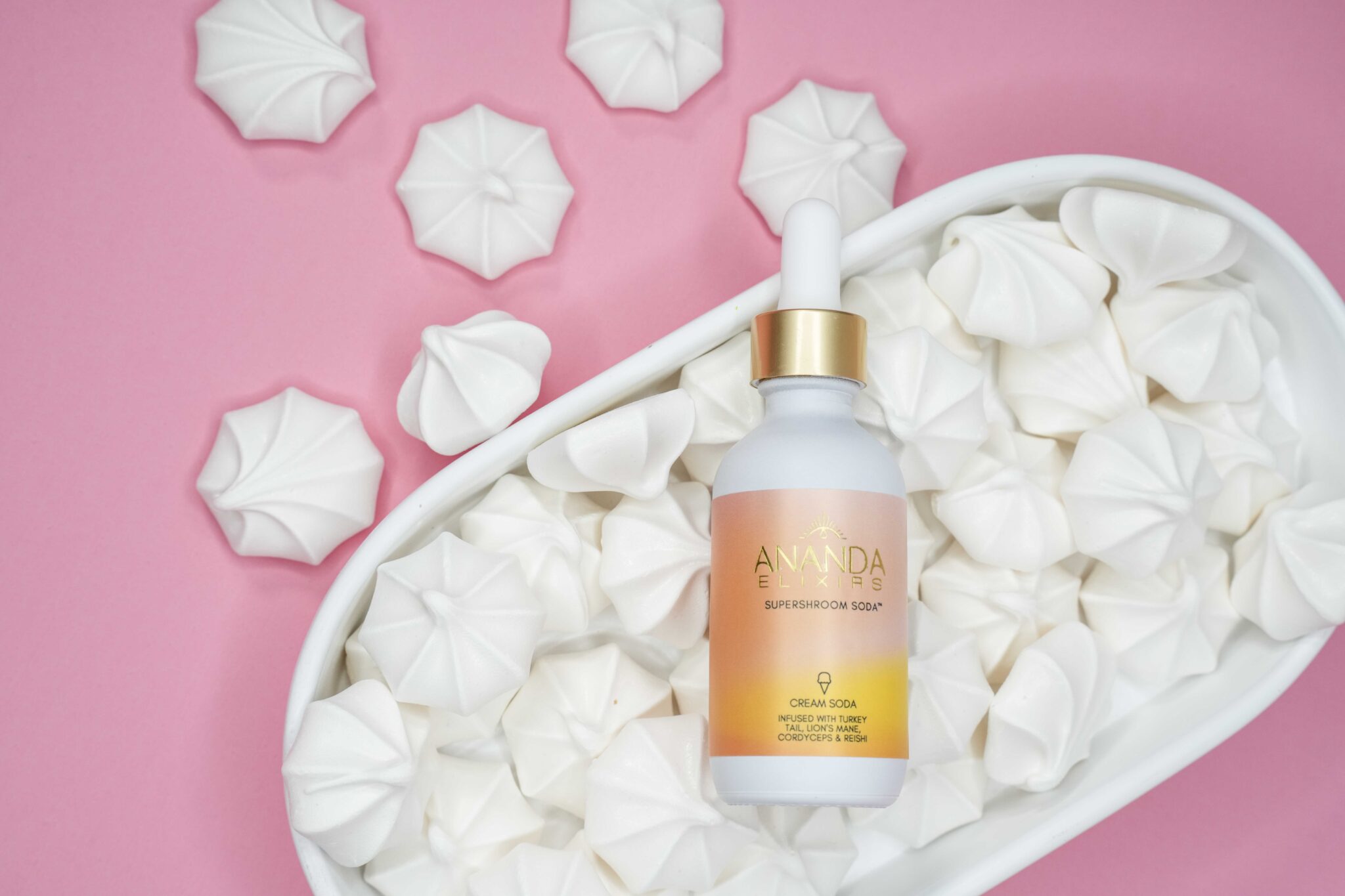 Product photography on a styled set