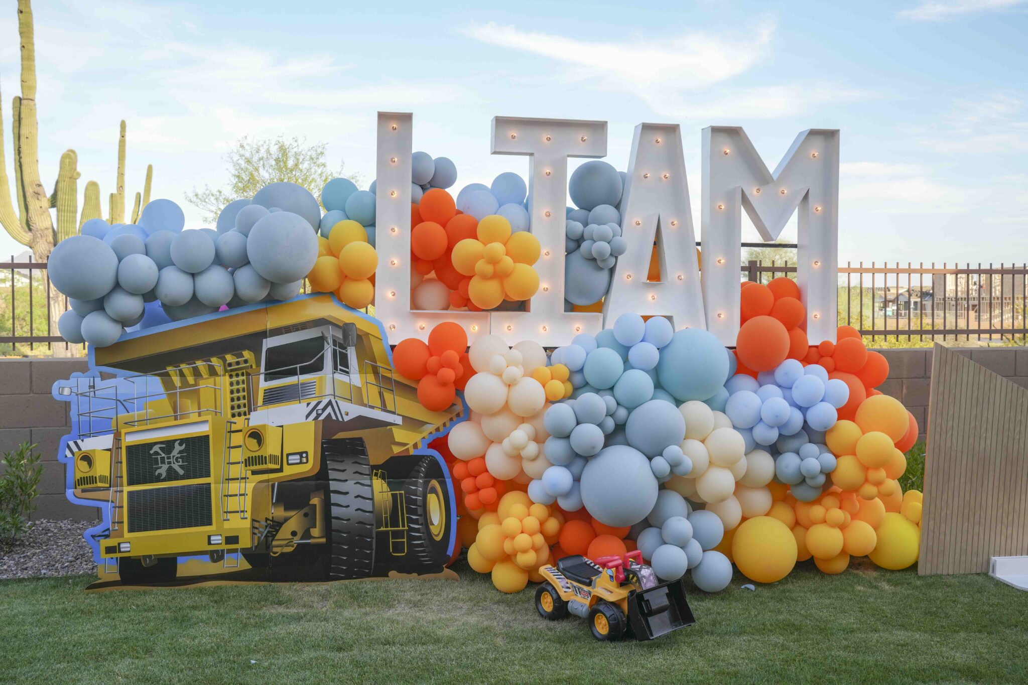 Balloon installation for a celebration in North Georgia
