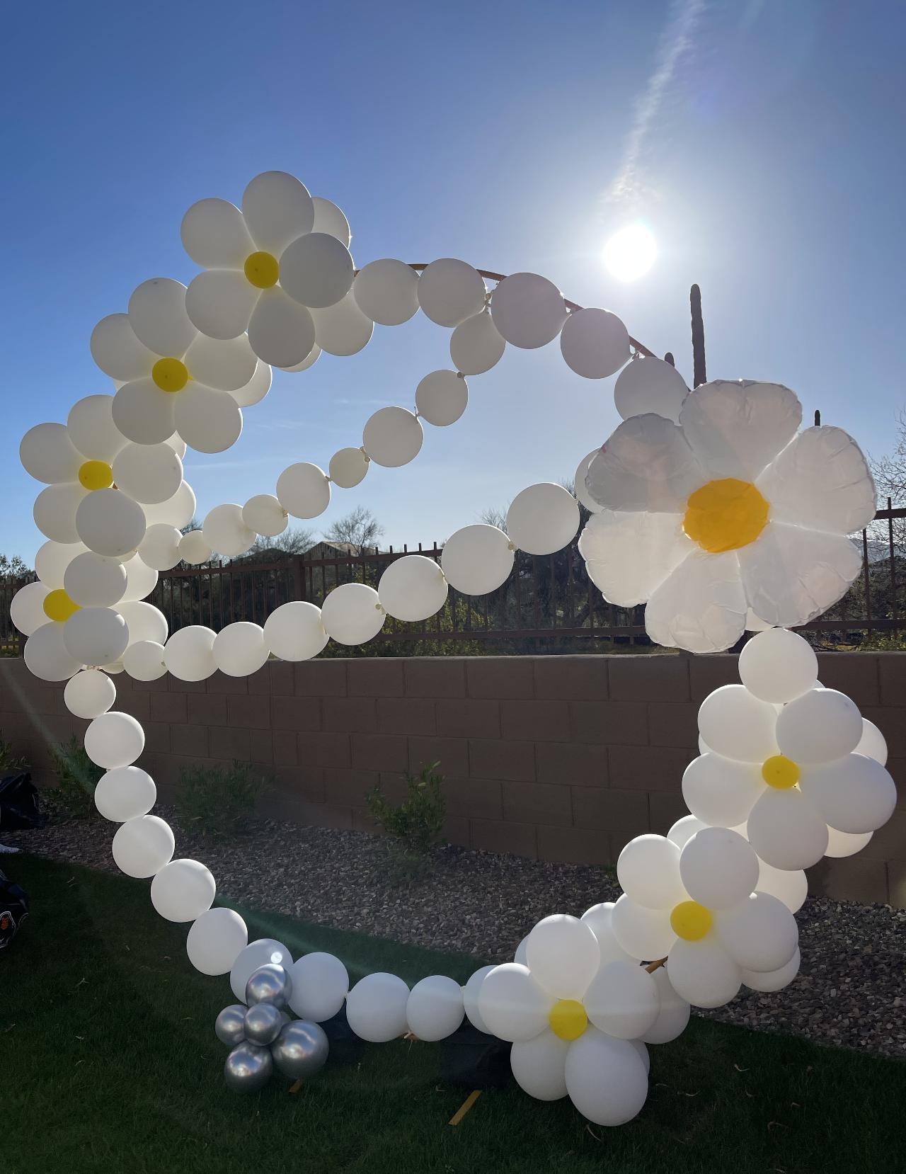 Custom balloon columns for a corporate event